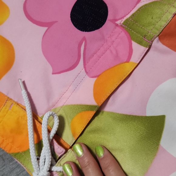 Catalina Brand High-Rise Floral Modest Swimsuit Cover-Up Bottoms Board Shorts - Picture 8 of 11